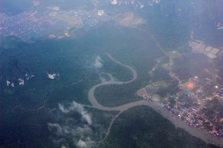 The River Aerial Photographyの写真素材