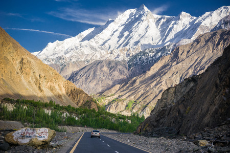 Karakorum Highway in Pakistanのeditorial素材