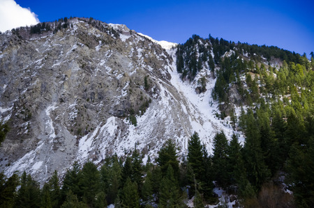 Idyllic Mountain Valleyの写真素材