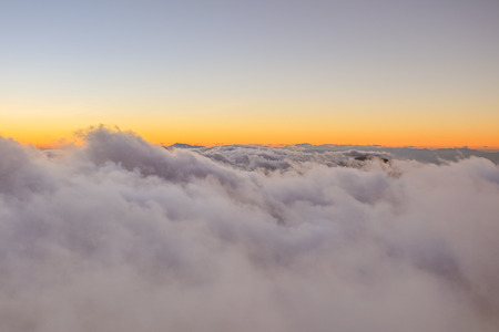 view of clouds from high mountainの写真素材