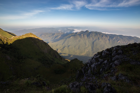 Summer landscape in the mountainsの写真素材