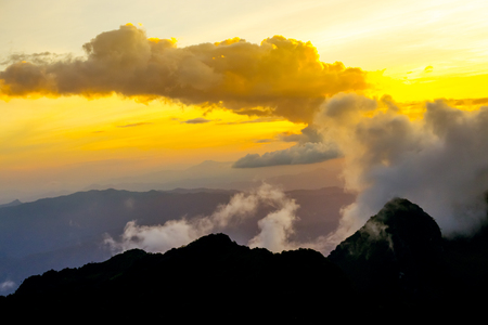 Summer landscape in the mountainsの写真素材