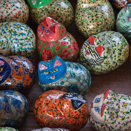 Gzhel Catの写真素材