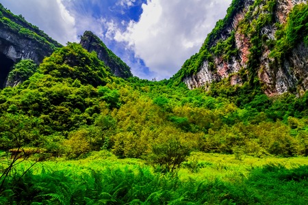 Wulong nature bridge landscapeの写真素材