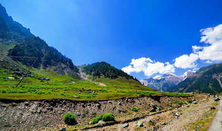 karakoram highway Idyllic of Mountain and Valley in Northern area of Pakistanの写真素材