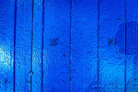 Blue wood painted texture backgroundの写真素材