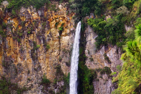 Sipisopiso waterfall, Medan, Indonesia.の写真素材