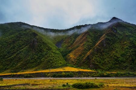 Asian Rice Fields and Karst Rocks in Guangxi Province of China