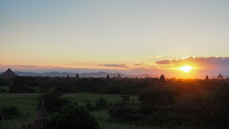 The Temples of Bagan in Myanmarの写真素材