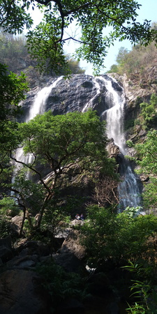 Beautiful waterfalls in national park in Thailand. Khlong Lan Waterfall Kamphaengphet Provinceの写真素材