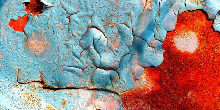 metal rust texture on old car with copy space add textの写真素材