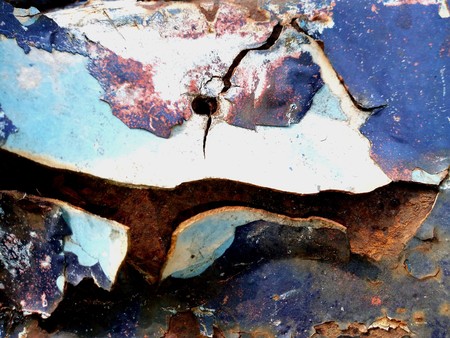 Metal rust texture on old car with copy space add textの写真素材