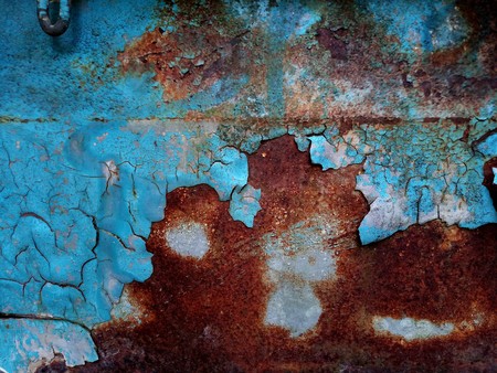 Metal rust texture on old car with copy space add textの写真素材