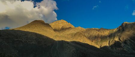 landscape view of mountain desert in Skardu, Gilgit Baltistan, Pakistan.の写真素材