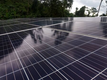 Solar cell panels, Alternative energy  renewable energy concept.の写真素材