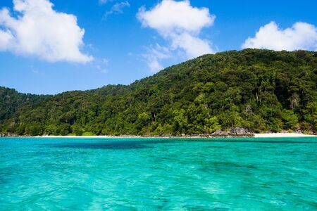 sea of tropical island, Surin island, Thailandの写真素材