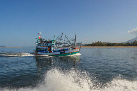 Thai fishing boat at Phangnga Bay, Thailand
