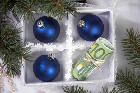 Money for Christmas の写真素材
