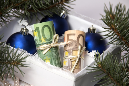 Money for Christmas の写真素材