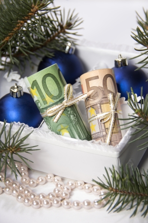 Money for Christmas の写真素材
