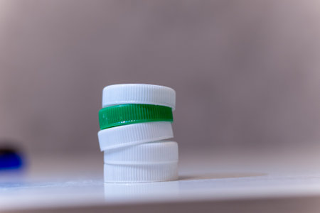 collection of plastic for recycling at home. Collection of secondary raw materials by an individualの写真素材