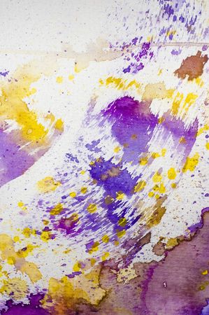 yellow and purple watercolor backgroundの写真素材