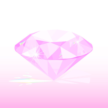vector pink diamondのイラスト素材