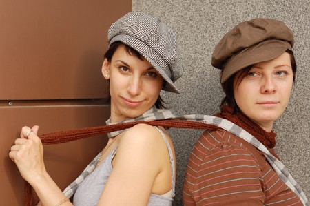 two woman's outdoor portrait