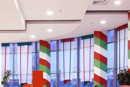 pizzeria italian interior cafeの写真素材