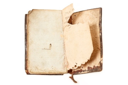 book old obsolete 1817 isolated on white backgroundの写真素材