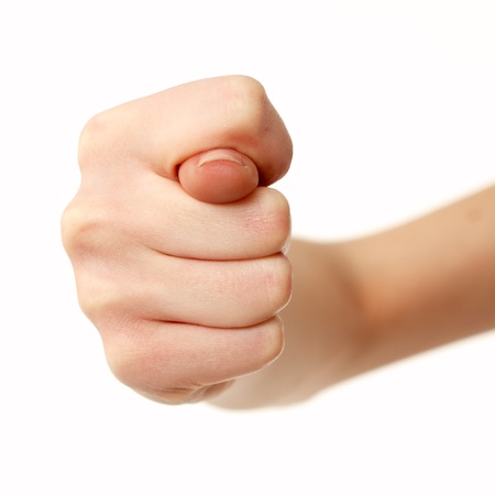 fig shape gesture hands female isolated on white background の写真素材