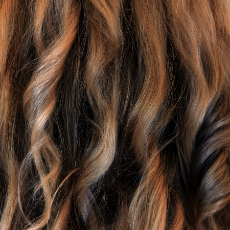 Tint fair hair closeupの写真素材