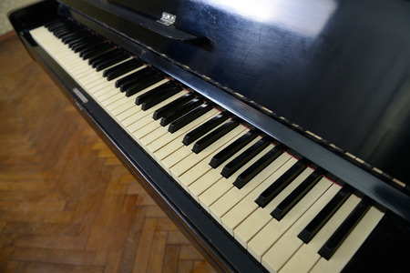 Retro piano. Detail.の写真素材