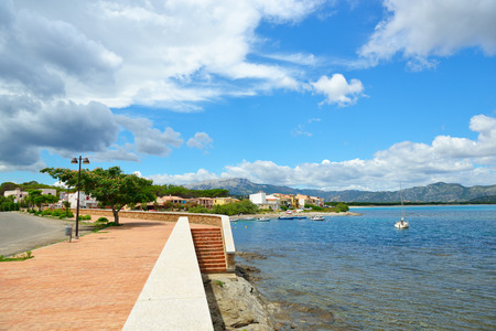 Picturesque coast of the Tyrrhenian Sea, Sardinia, Italy.の写真素材