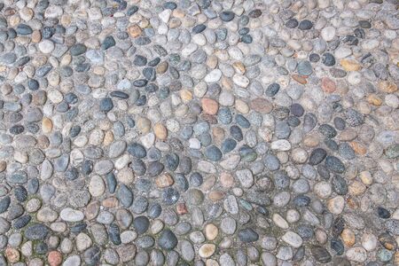 Pebble track, landscape design elementの写真素材
