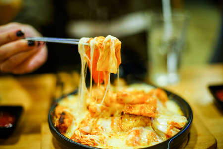 Street food at night in Vietnam | Ember stove in the winter night | Seafood bbqの写真素材