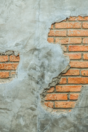 Brick wall Crack patternの写真素材
