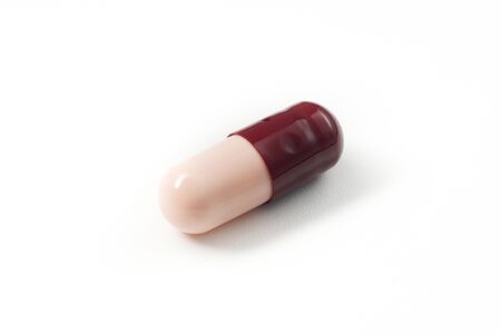 Macro 

Close up Many Drug tablet on white backgroundの写真素材