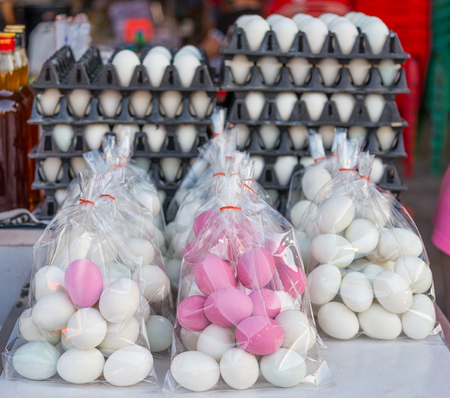 salted egg in the marketの写真素材
