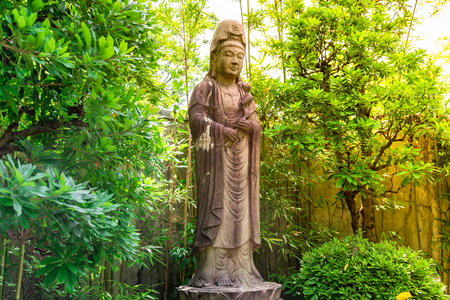 Goddess of Mercy known as Quan Yin or Guan Yin or Guan Yim in national park at Tokyo,Japan 16 December 2017のeditorial素材