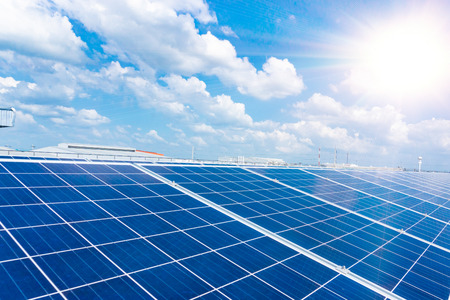 Arrangement of solar energy production plant.の写真素材