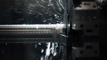 Metal processing machine in a factory