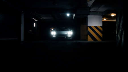 ST. PETERSBURG, RUSSIA - 12 DECEMBER 2020: Silver Porsche 718 Boxter stands in the parking lot rear lights close-upのeditorial素材