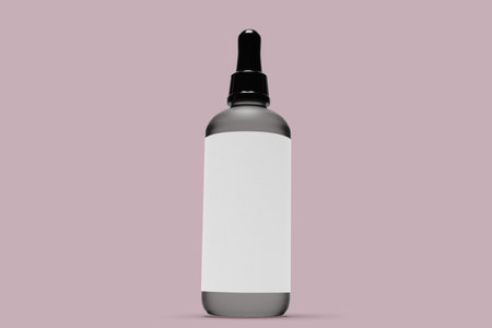 Mockup of a cosmetic bottle with blank label. 3d renderingの写真素材