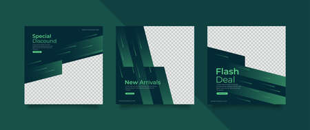 Editable Post Template Social Media Banners for Digital Marketing. Promo Brand Fashion. Stories. Streaming. Vector Illustrationのイラスト素材