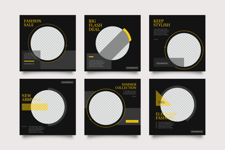 Slides abstract Unique Editable modern Social Media banner Template.のイラスト素材