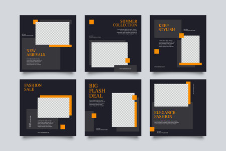 Slides abstract Unique Editable modern Social Media banner Templateのイラスト素材