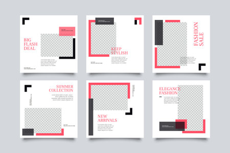 Slides abstract Unique Editable modern Social Media banner Template.Anyone can use This Design Easily.Promotional web banner for social media. Elegant sale and discount promo - Vectorのイラスト素材