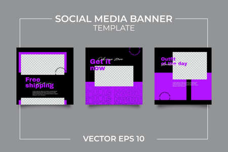 Urban Social Media Post Template for digital marketing and sale promo. modern fashion advertisingのイラスト素材