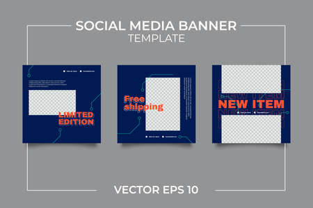 Urban Social Media Post Template for digital marketing and sale promo. modern fashion advertisingのイラスト素材